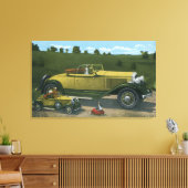 Grootste auto ter wereld, studentenpromotie canvas afdruk (Insitu (Woonkamer))