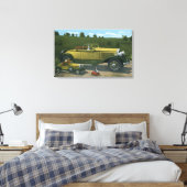 Grootste auto ter wereld, studentenpromotie canvas afdruk (Insitu (Slaapkamer))