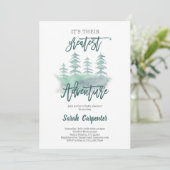 Grootste Avontuur Baby shower Kaart (Staand voorkant)