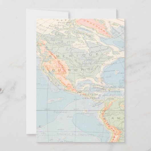 Grootste Avontuur Bloemen Wereldkaart Reizen Bruid Kaart (Achterkant)