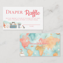 Grootste Avontuur Roze Luier Raffle Baby Shower