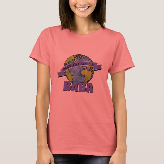 Grootste Baba ter Wereld T-shirt (Voorkant)
