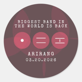 Grootste Band ter Wereld Is Terug ARIRANG Comeback Ronde Sticker