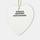 GROOTSTE BANKMANAGER TER WERELD KERAMISCH ORNAMENT (Links)