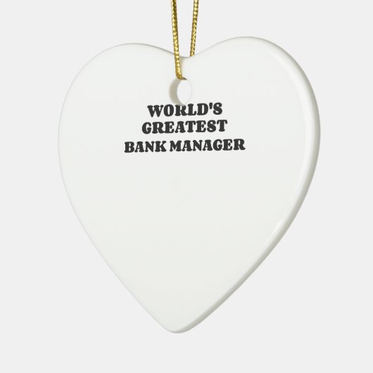 GROOTSTE BANKMANAGER TER WERELD KERAMISCH ORNAMENT (Links)