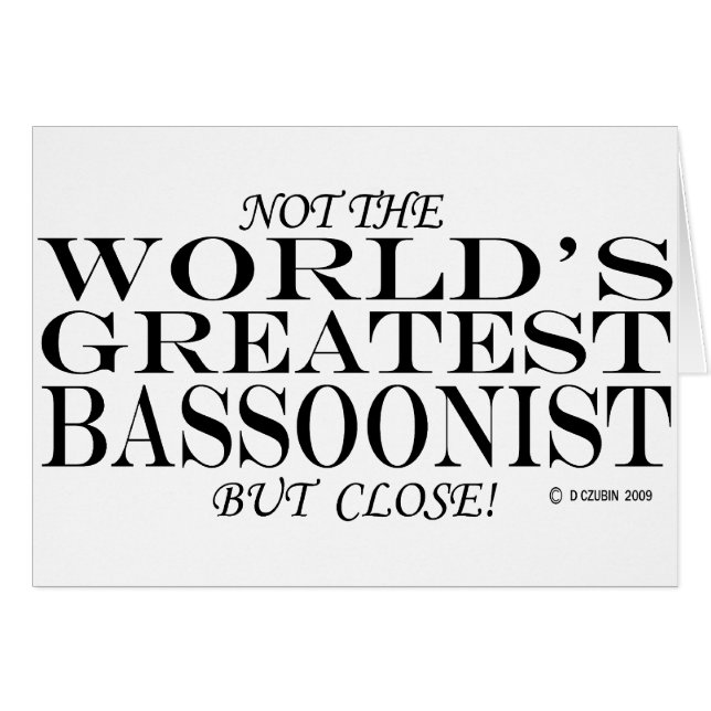 Grootste bassonist Close (Voorkant Horizontaal)