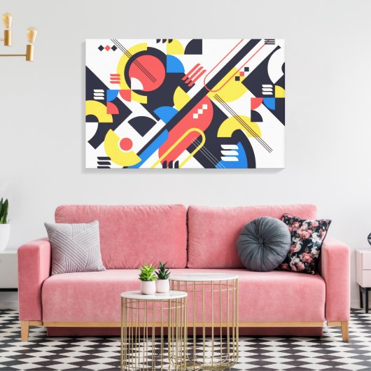 Grootste Bauhaus Art Canvas Afdrukken 7 (in groott (Insitu (Woonkamer))