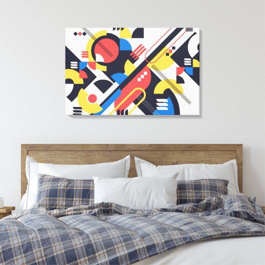 Grootste Bauhaus Art Canvas Afdrukken 7 (in groott (Insitu (Slaapkamer))