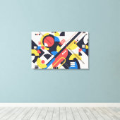 Grootste Bauhaus Art Canvas Afdrukken 7 (in groott (Insitu (Houten vloer))