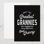 Grootste beurzen worden gepromoot naar Granny Bedankkaart (Voorkant / Achterkant)