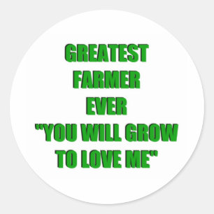 Grootste boer ooit ronde sticker
