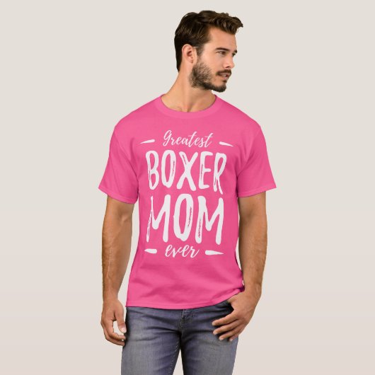 Grootste Boxer Mama Grappige Hond Mama Gift Idee T-shirt (Voorkant volledig)