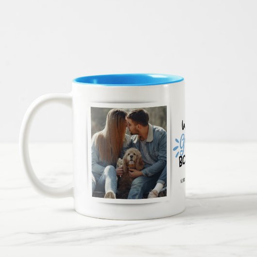 Grootste Boyvriend 2 Photo Two-Tone Coffee Mok (Links)