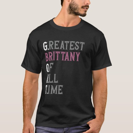 Grootste Brittany aller tijden  GOAT  Brittany T-shirt (Voorkant)