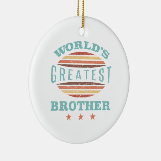 Grootste broer ter wereld keramisch ornament (Rechts)