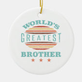 Grootste broer ter wereld keramisch ornament (Voorkant)