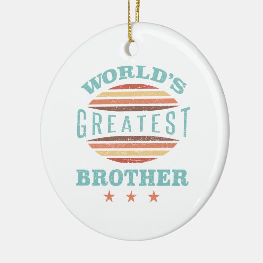 Grootste broer ter wereld keramisch ornament (Links)