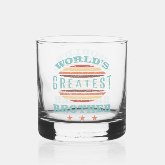 Grootste broer ter wereld whisky glas (Voorkant)
