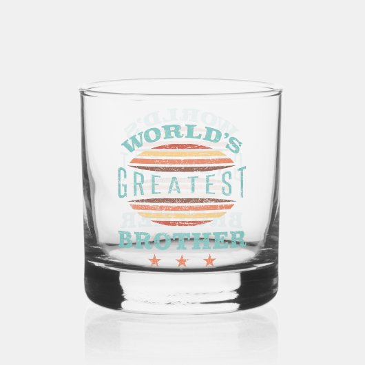 Grootste broer ter wereld whisky glas (Achterkant)