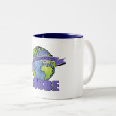 Grootste Bubbe ter Wereld Tweekleurige Koffiemok (Voorkant rechts)