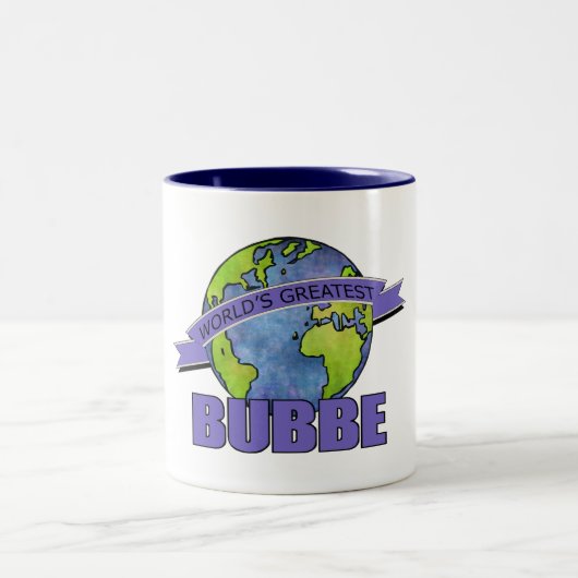 Grootste Bubbe ter Wereld Tweekleurige Koffiemok (Center)