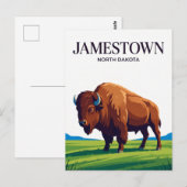 Grootste Buffel ter Wereld USA Briefkaart (Voorkant / Achterkant)