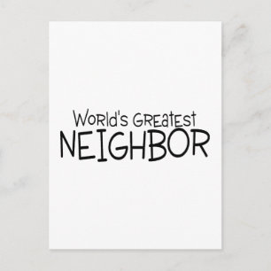 Grootste buurman ter wereld briefkaart