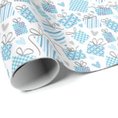Grootste Cadeau van Alles (Blauw) Inpakpapier (Rol Hoek)