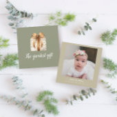 Grootste cadeau Winter Baby Geboorteaankondiging Aankondiging