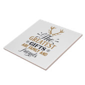 Grootste cadeautjes voor familie en vrienden Word  Tegeltje (Zijkant)