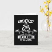 Grootste deadlifter aller tijden Jezus Kaart (Gele Bloem)
