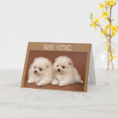 GROOTSTE DINGEN KOMEN IN *PAIRS* TWIN BIRTHDAY KAA KAART (Gele Bloem)