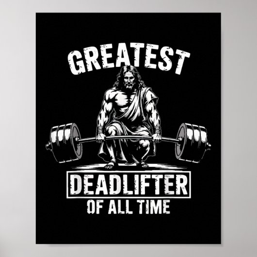 Grootste Dode Lifter Aller Tijden Jezus Poster (Voorkant)