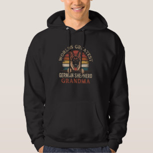 Grootste Duitse Herder Oma Retro Hond Hoodie