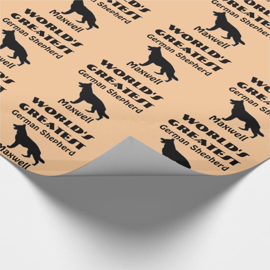 Grootste Duitse herder ter wereld Cadeaupapier (Hoek)