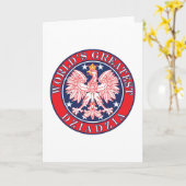 Grootste Dziadzia van de wereld Kaart (Gele Bloem)