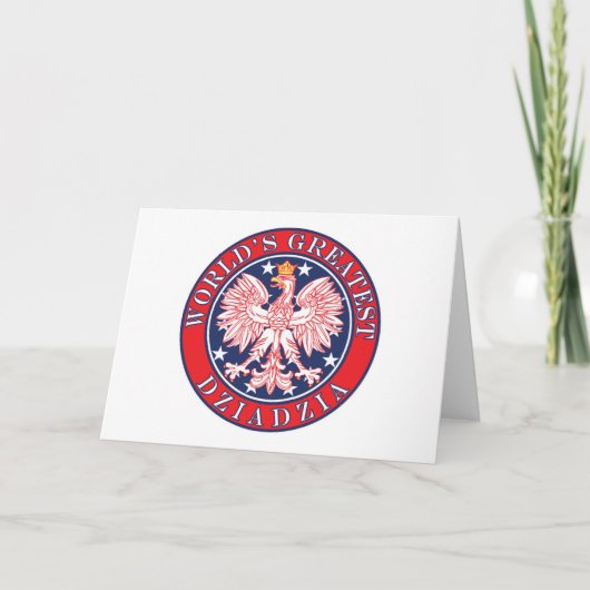 Grootste Dziadzia van de wereld Kaart (Voorkant)