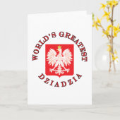 Grootste Dziadzia van de wereld Kaart (Gele Bloem)