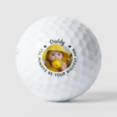 Grootste Fan - DADDY - Golfer gepersonaliseerde fo Golfballen (Voorkant)