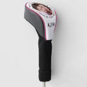 Grootste fan - GRANDMA gepersonaliseerde foto mono Golfheadcover (Schuin)