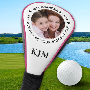 Grootste fan - GRANDMA gepersonaliseerde foto mono Golfheadcover