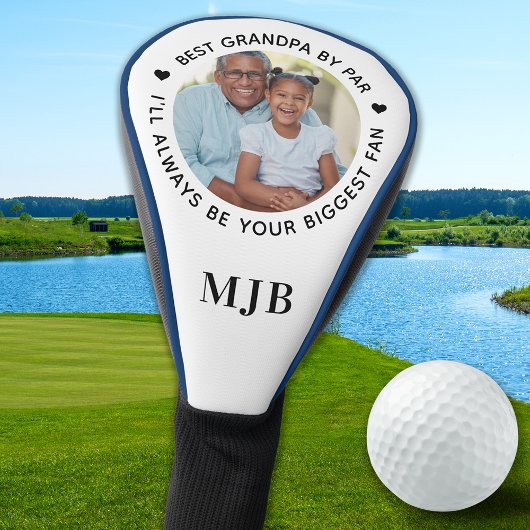 Grootste Fan - OPA gepersonaliseerde foto Monogram Golfheadcover