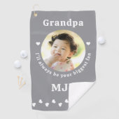 Grootste Fan - OPA - Gepersonaliseerde Photo Golfe Golfhanddoek (Insitu)