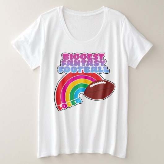 Grootste Fantasy Football Loser Straffen Grote Maat T-shirt (Design voorkant)