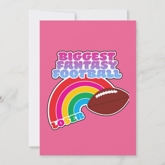 Grootste Fantasy Football Loser Straffen Kaart (Voorkant)