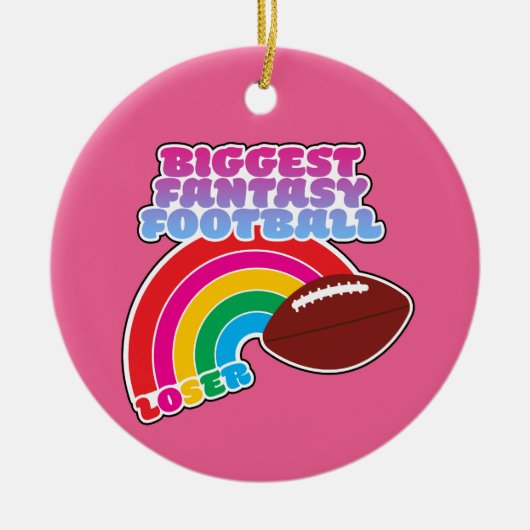 Grootste Fantasy Football Loser Straffen Keramisch Ornament (Voorkant)