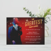 Grootste feest ooit verjaardagsuitnodiging kaart (Staand voorkant)