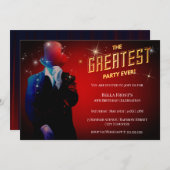 Grootste feest ooit verjaardagsuitnodiging kaart (Voorkant / Achterkant)