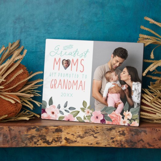 Grootste films worden gepromoot op oma Floral foto Fotoplaat (Zijkant)