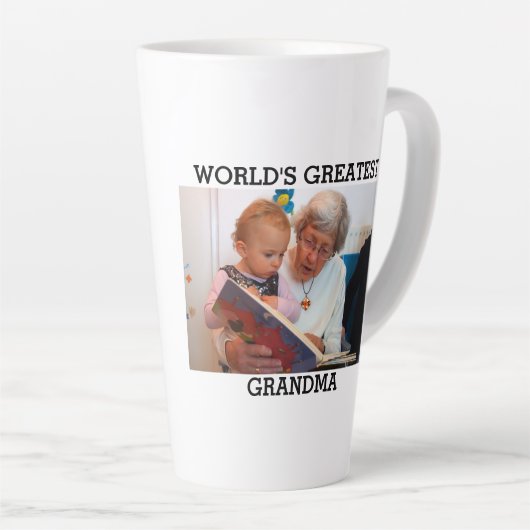 Grootste foto ter wereld Creëer je eigen foto Latte Mok (Rechterhoek)